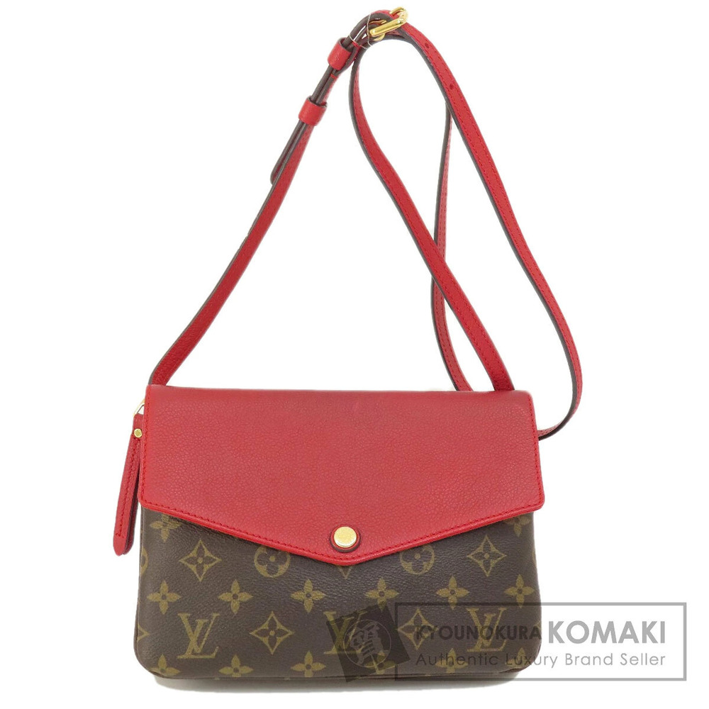 Louis Vuitton Twice Monogram Shoulder Bag Canvas